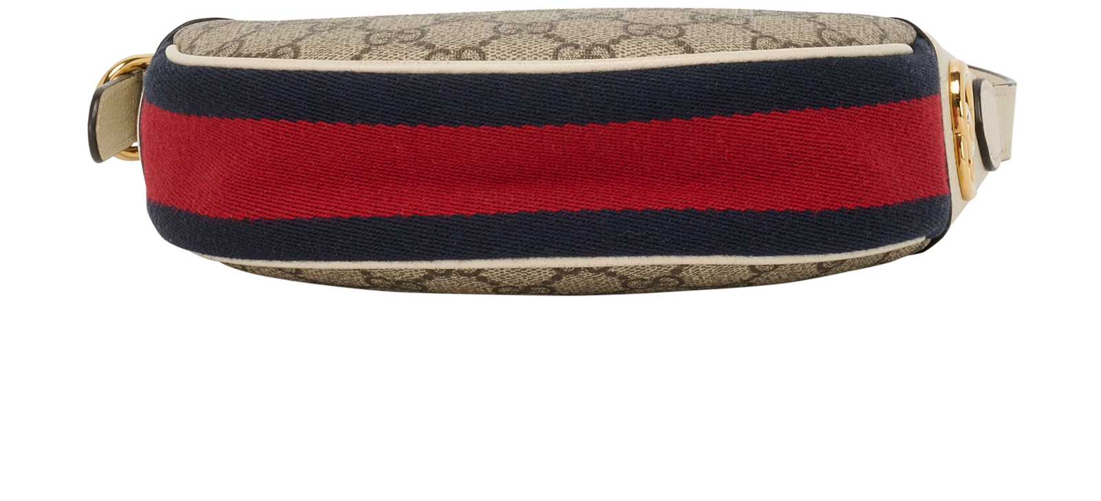 Small Ophidia Shoulder Bag, &pound;550, Handbags, Beige/Cream, Canvas, Top view